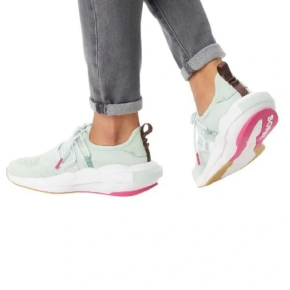 Sorel Women's Sneakers in Mint and Pink
